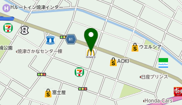 マクドナルド 焼津インター店の地図画像