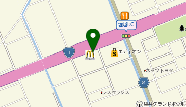 マクドナルド 袋井インター店の地図画像