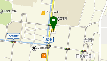 マクドナルド 沼津学園通り店の地図画像
