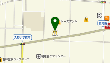 マクドナルド 浜松入野店の地図画像