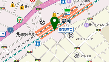 マクドナルド 静岡駅アスティ店の地図画像