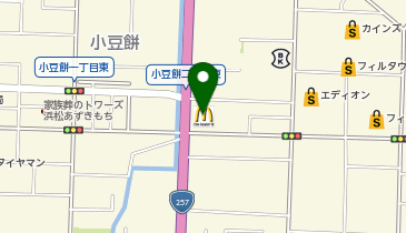マクドナルド 257小豆餅店の地図画像