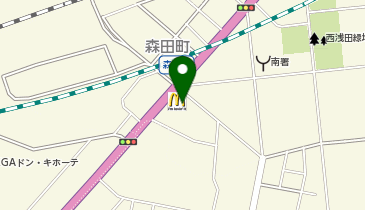 マクドナルド 257森田町店の地図画像