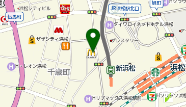マクドナルド 新浜松駅前店の地図画像