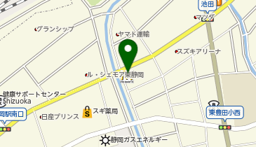 マクドナルド 東静岡池田店の地図画像