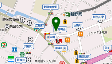 マクドナルド 静岡伝馬町店の地図画像