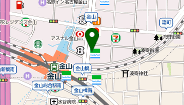 マクドナルド 金山店の地図画像