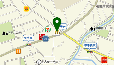 マクドナルド 平手店の地図画像
