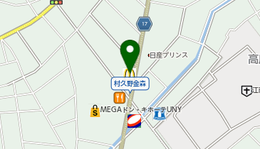 マクドナルド 江南MEGAドン・キホーテUNY店の地図画像