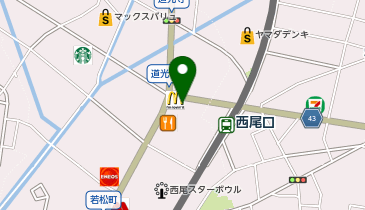 マクドナルド 西尾口店の地図画像