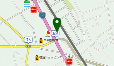 マクドナルド 1号線追分店の地図画像