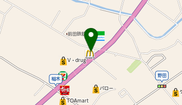 マクドナルド 新城バイパス店の地図画像