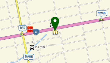 マクドナルド 23号新栄店の地図画像