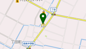 マクドナルド 西尾丁田店の地図画像