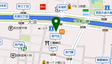 マクドナルド 矢場町店の地図画像