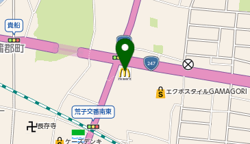 マクドナルド 247蒲郡店の地図画像