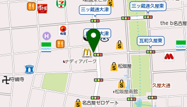 マクドナルド 栄大津通店の地図画像