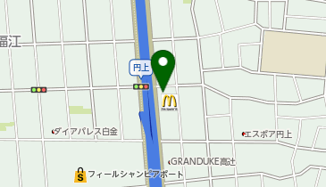 マクドナルド 高辻店の地図画像