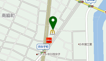 マクドナルド 環状線四女子町店」(名古屋市中川区-マクドナルド-〒454