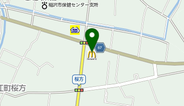 マクドナルド 稲沢祖父江店の地図画像