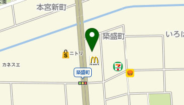 マクドナルド 築盛店の地図画像