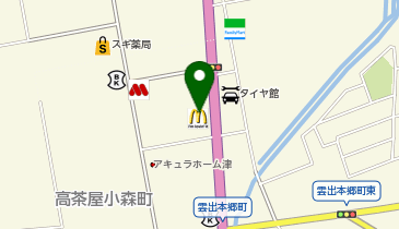 マクドナルド 津南店の地図画像