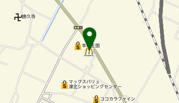 マクドナルド 津北マックスバリュ店の地図画像