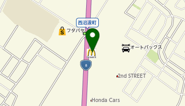 マクドナルド 8号線彦根店の地図画像