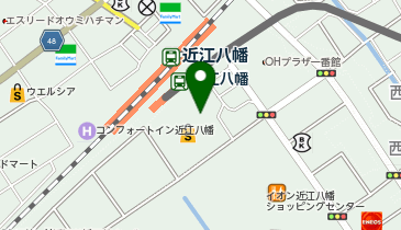 マクドナルド イオン近江八幡店の地図画像