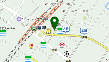 マクドナルド 草津近鉄店の地図画像
