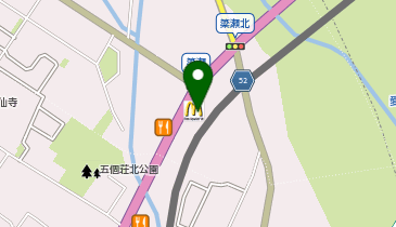 マクドナルド 8号線五個荘店の地図画像