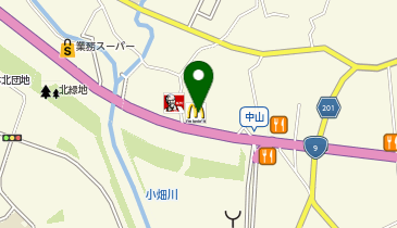 マクドナルド 9号線中山店の地図画像