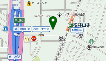 マクドナルド フレスト松井山手店の地図画像