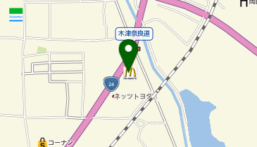 マクドナルド 24号木津店の地図画像