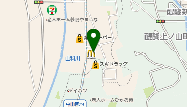 マクドナルド 外環勧修寺店の地図画像