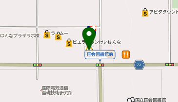 マクドナルド ビエラタウンけいはんな店の地図画像