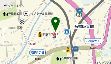 マクドナルド 石橋店の地図画像