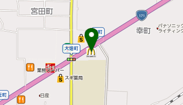 マクドナルド 摂津富田店」(高槻市-マクドナルド-〒569-1144)の地図