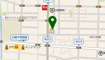 マクドナルド 今川店の地図画像