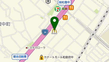 マクドナルド 泉大津店の地図画像