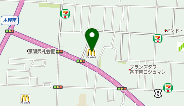 マクドナルド 香里園店の地図画像