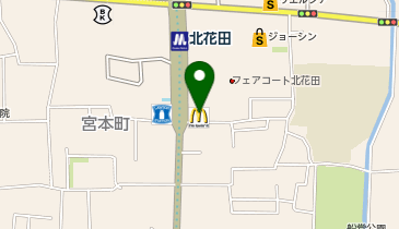 マクドナルド 北花田店の地図画像