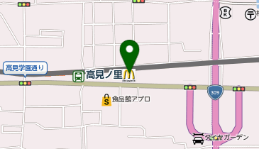 マクドナルド 高見の里店の地図画像