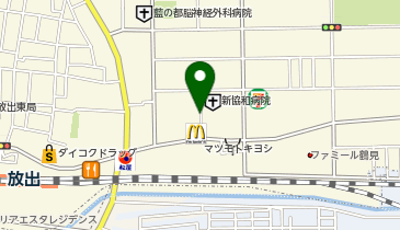 マクドナルド 放出コノミヤ店の地図画像