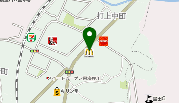 マクドナルド 東寝屋川店の地図画像
