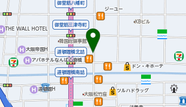 マクドナルド 心斎橋南店の地図画像