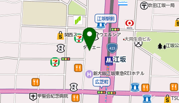 マクドナルド 江坂ハートランド店の地図画像