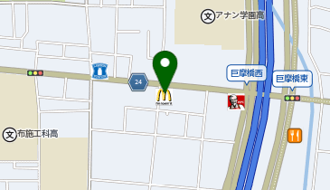 マクドナルド 東大阪巨摩橋店の地図画像