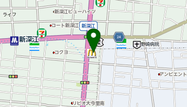 マクドナルド 新深江店の地図画像