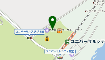 マクドナルド ホテル近鉄ユニバーサル・シティ店の地図画像